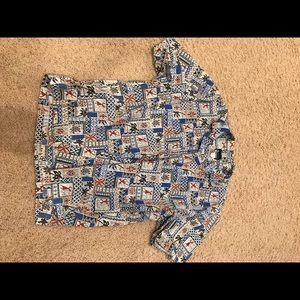 Vintage Honolulu Harbor sportswear button down.